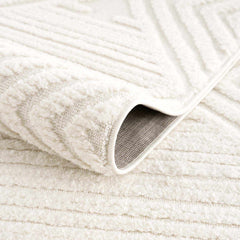 Manyas 3D Bone Area Rug with Tassels - Clearance - Ornate Home