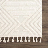 Manyas 3D Bone Area Rug with Tassels - Clearance - Ornate Home