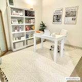 Manyas 3D Bone Area Rug with Tassels - Clearance - Ornate Home