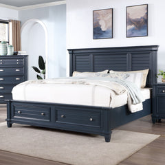Manzanillo Slate Blue 5 Pc. Queen Bedroom Set w/ 2NS - Ornate Home
