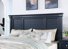 Manzanillo Slate Blue 5 Pc. Queen Bedroom Set w/ Chest - Ornate Home