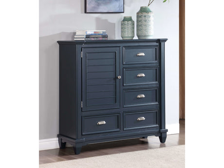 Manzanillo Slate Blue Armoire - Ornate Home