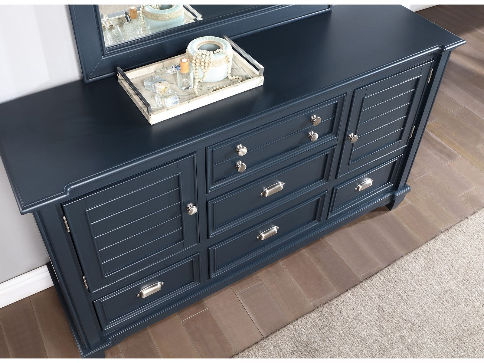 blue and silver dresser Furniture of America Manzanillo Slate x-department:RTW Azazie Vienna Wedding Dress Size:28 Long premium design and quality