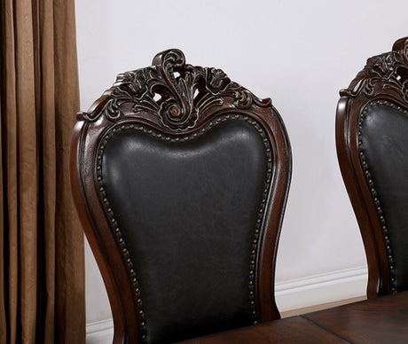 Manzanita Dark Cherry/Black Arm Chair (Set of 2) - Ornate Home
