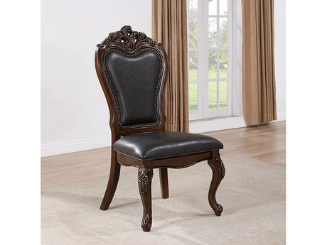 Manzanita Dark Cherry/Black Side Chair (Set of 2) - Ornate Home