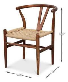 Mao Brown Chair - Ornate Home