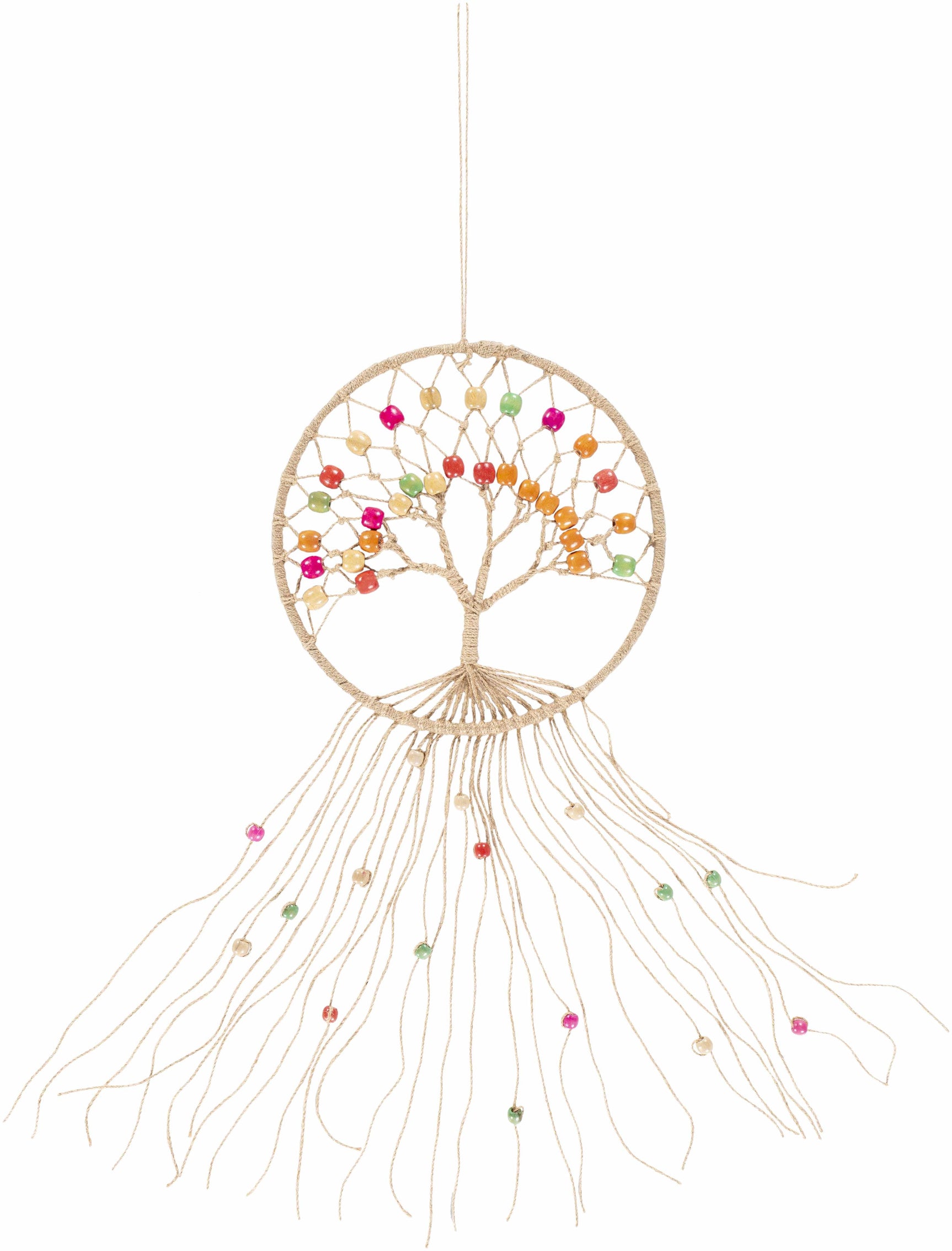 Mapua Colorful Beaded Macrame Wall Hanging Decor - Clearance - Ornate Home