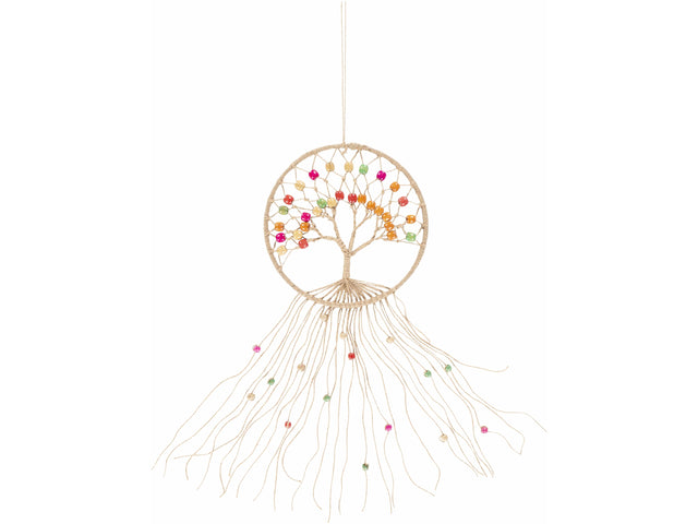 Mapua Colorful Beaded Macrame Wall Hanging Decor - Ornate Home