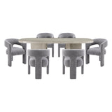 Marais Beige 7pc Dining Set - Ornate Home