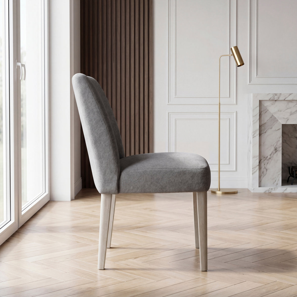 Marais Beige Side Chair - Ornate Home