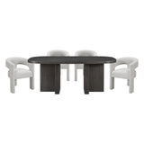 Marais Brown 5pc Dining Set - Ornate Home