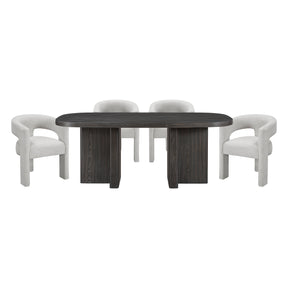 Marais Brown 5pc Dining Set - Ornate Home