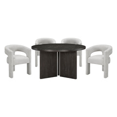 Marais Brown 5pc Dining Set - Ornate Home