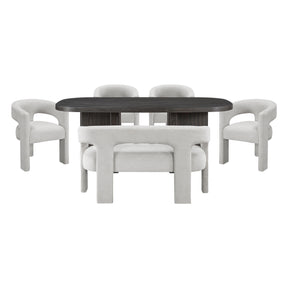 Marais Brown 6pc Dining Set - Ornate Home