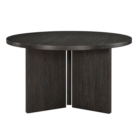 Marais Ebony/Light Gray 5-Piece Round Dining Table Set - Ornate Home