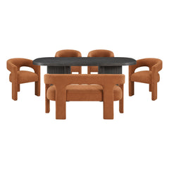 Marais White 6pc Dining Set - Ornate Home