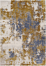 Maralal Mustard & Blue Area Rug - Clearance - Ornate Home