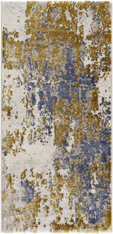 Maralal Mustard & Blue Area Rug - Clearance - Ornate Home