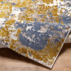 Maralal Mustard & Blue Area Rug - Clearance - Ornate Home