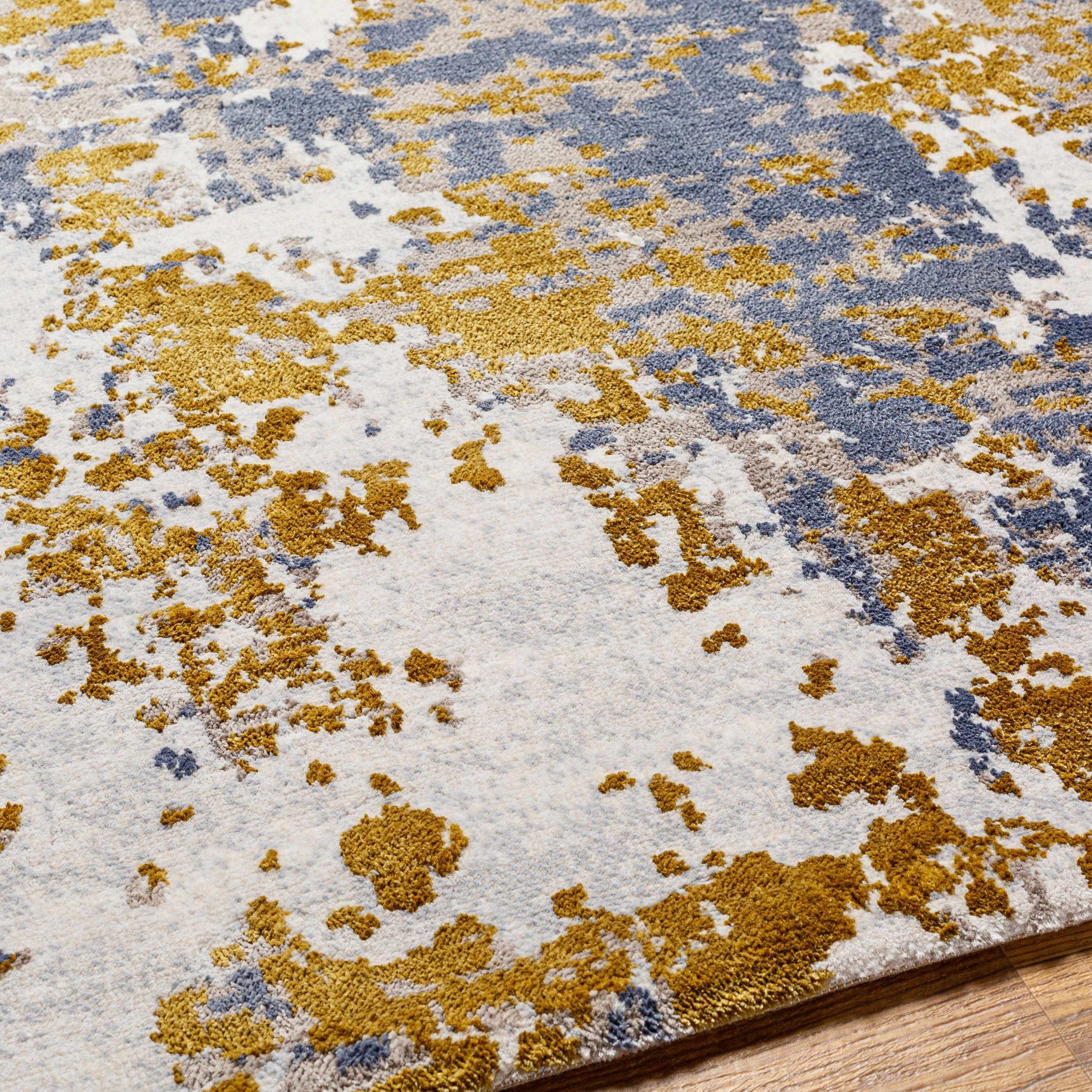 Maralal Mustard & Blue Area Rug - Clearance - Ornate Home