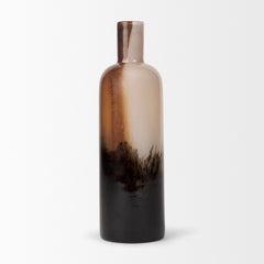 Marans Amber/Multicolor Tall Glass Vase - Ornate Home