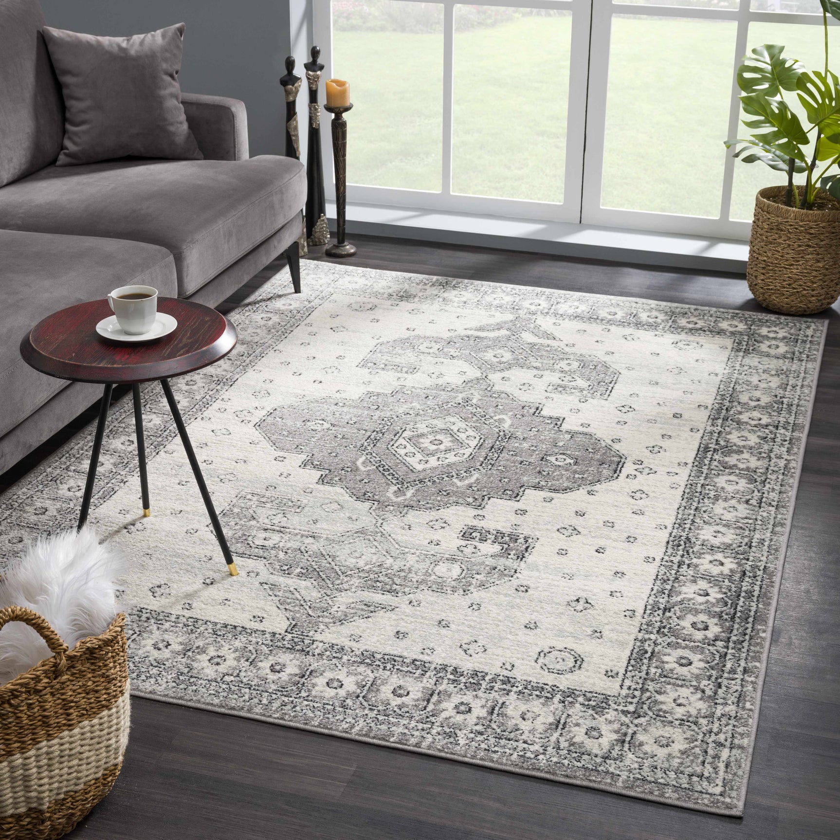 Marash 4605 Gray Area Carpet - Clearance - Ornate Home