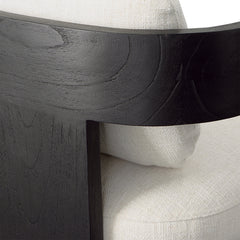 Maravi Cream/Black Dining Chair - Ornate Home