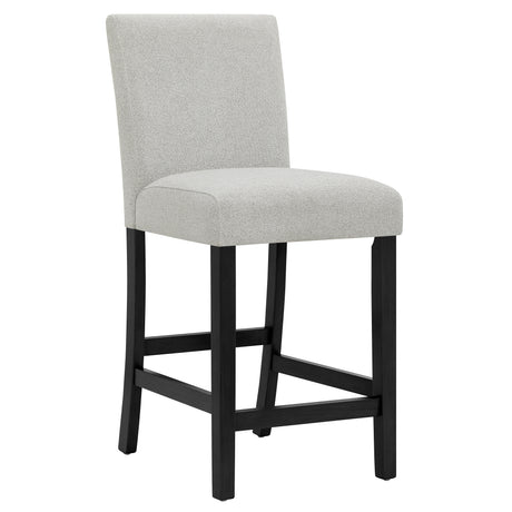 Marbel Dove/Black 5-Piece Faux Marble Counter Height Set - Ornate Home