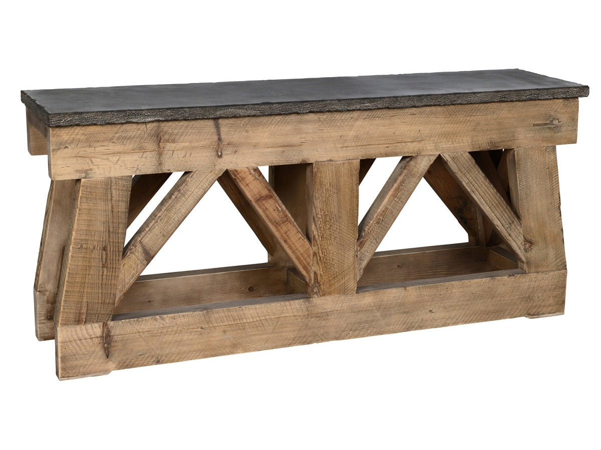 Marbella Brown/Blue Stone Console Table - Ornate Home