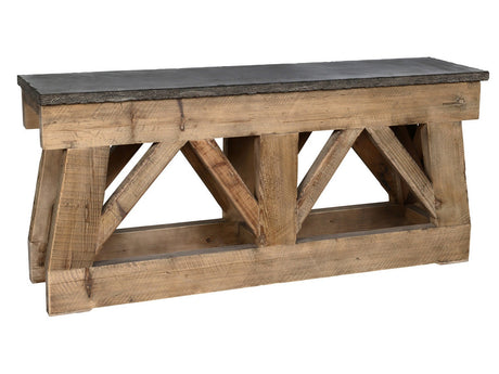 Marbella Brown/Blue Stone Console Table - Ornate Home