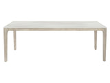 Marbella White Shell/Sun Washed Outdoor Dining Table - Ornate Home