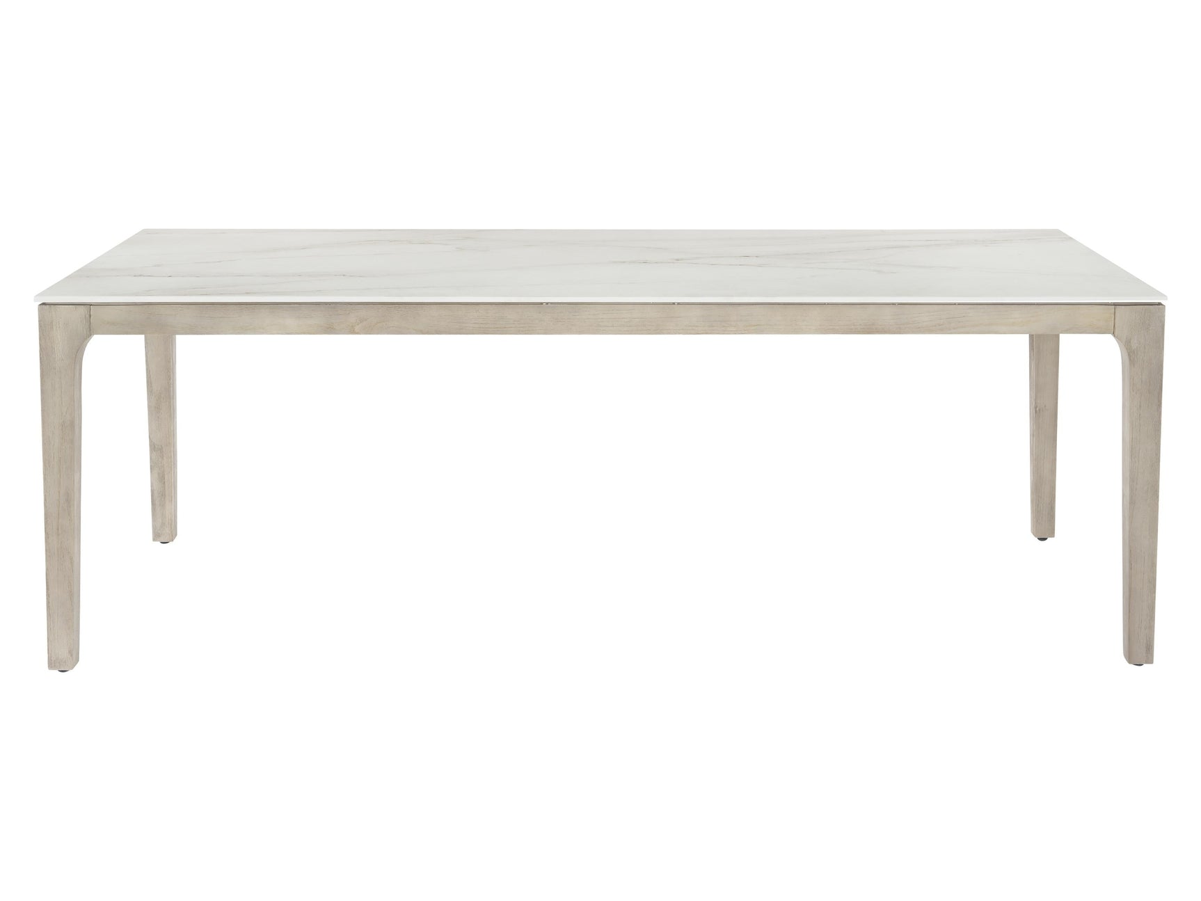 Marbella White Shell/Sun Washed Outdoor Dining Table - Ornate Home