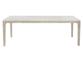 Marbella White Shell/Sun Washed Outdoor Dining Table - Ornate Home