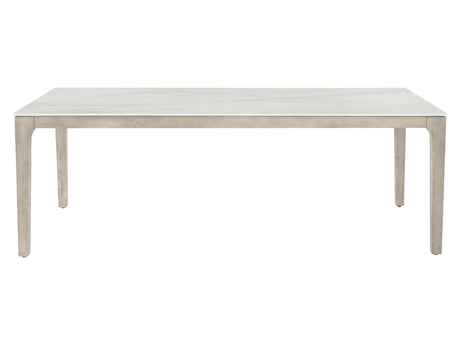 Marbella White Shell/Sun Washed Outdoor Dining Table - Ornate Home