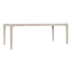 Marbella White Shell/Sun Washed Outdoor Dining Table - Ornate Home
