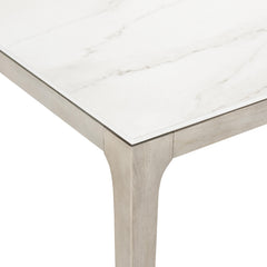 Marbella White Shell/Sun Washed Outdoor Dining Table - Ornate Home