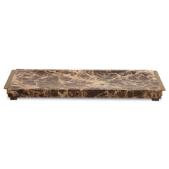 Marble Brass/Brown Tray Crest - Ornate Home