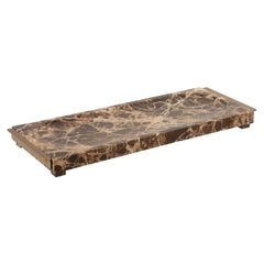 Marble Brass/Brown Tray Crest - Ornate Home