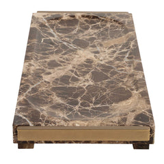 Marble Brass/Brown Tray Crest - Ornate Home