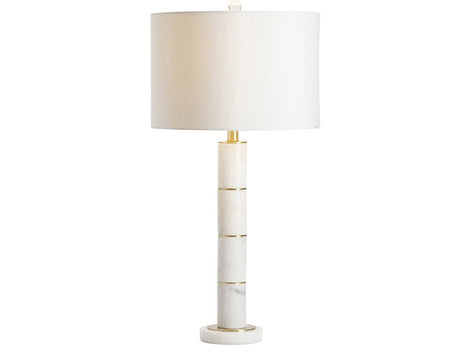 Marble Column White Table Lamp (Set of 2) - Ornate Home