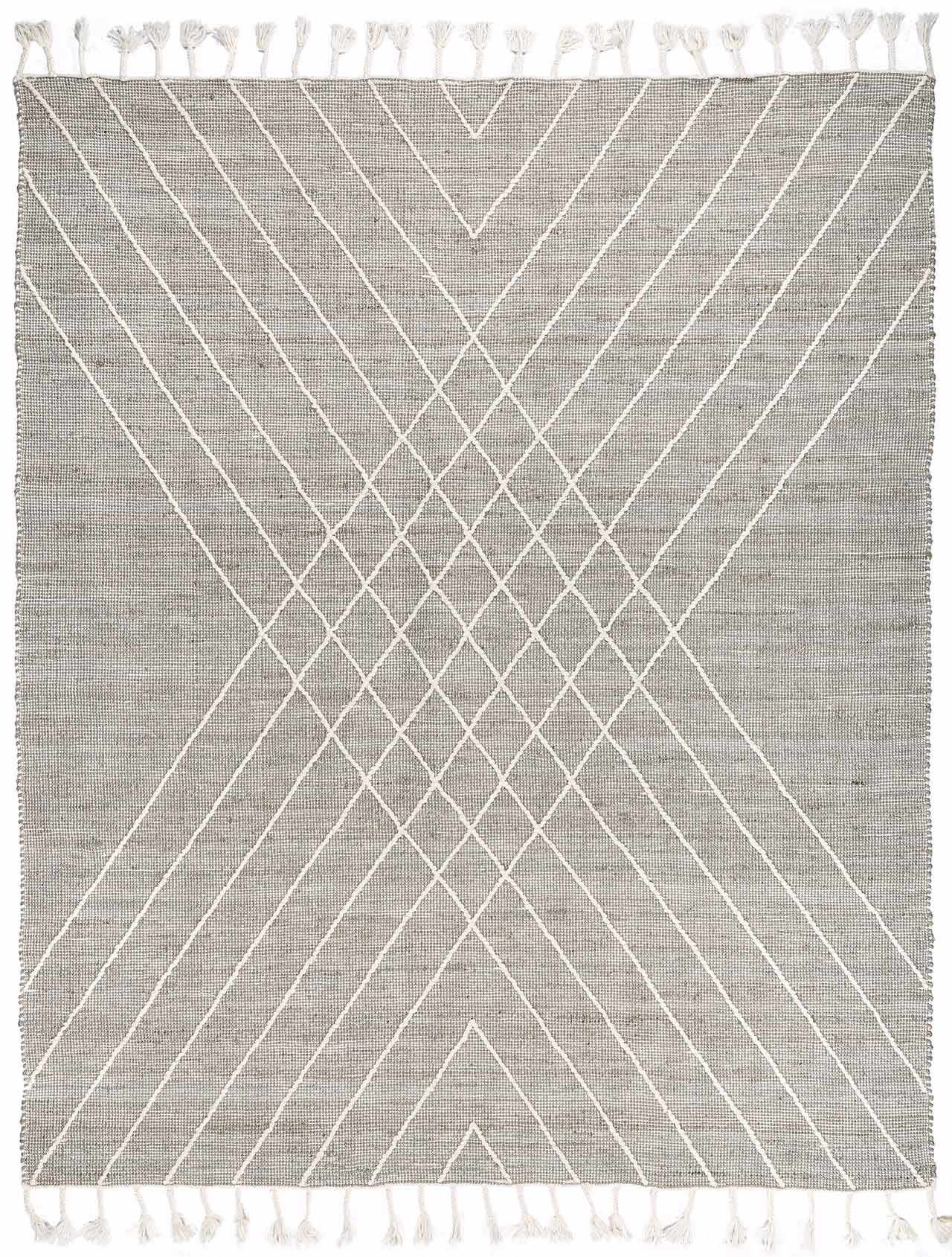 Marbletown Jute&Wool Blend Rug with Tassels - Clearance - Ornate Home