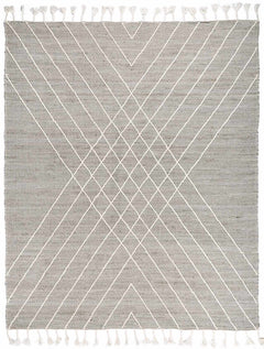 Marbletown Jute&Wool Blend Rug with Tassels - Clearance - Ornate Home