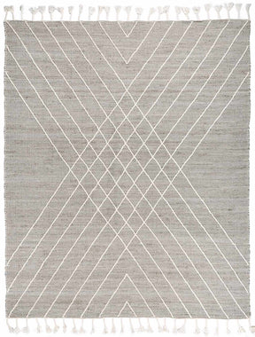 Marbletown Jute&Wool Blend Rug with Tassels - Clearance - Ornate Home