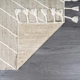 Marbletown Jute&Wool Blend Rug with Tassels - Clearance - Ornate Home