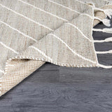 Marbletown Jute&Wool Blend Rug with Tassels - Clearance - Ornate Home