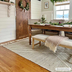 Marbletown Jute&Wool Blend Rug with Tassels - Clearance - Ornate Home