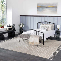 Marbletown Jute&Wool Blend Rug with Tassels - Clearance - Ornate Home