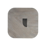 Marcato Cerused Greige/Dark Graphite Side Table (26" W) - Ornate Home