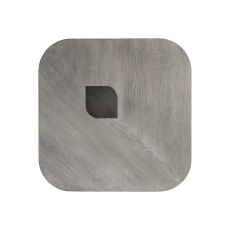 Marcato Cerused Greige/Dark Graphite Side Table (28" W) - Ornate Home