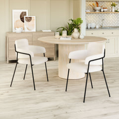 Marcel Cream Dining Chair (Set of 2) - Ornate Home